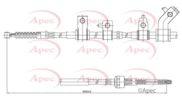 Apec Handbrake Cable CAB1303 - image 2