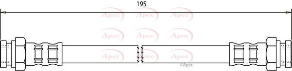 Apec Brake Hose HOS3042 - image 2
