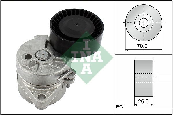 INA Drive Belt Tensioner Pulley 534010410 - image 2
