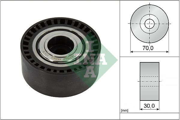 INA Drive Belt Deflection Guide Pulley 532092310 - image 2