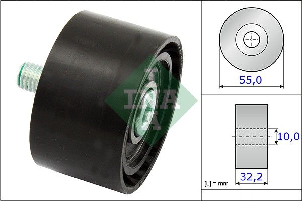 INA Drive Belt Deflection Guide Pulley 532065910 - image 2