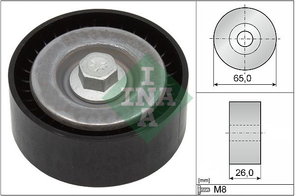 INA Drive Belt Deflection Guide Pulley 532062110 - image 2