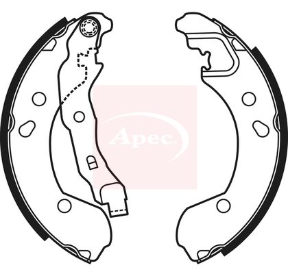 Apec Brake Shoes Set SHU653 - image 2
