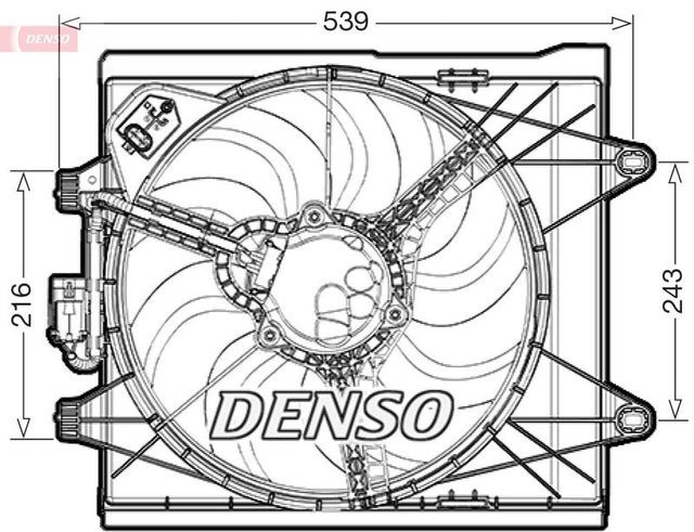 Denso Radiator Cooling Fan DER09286 - image 2