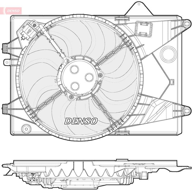 Denso Radiator Cooling Fan DER15003 - image 2