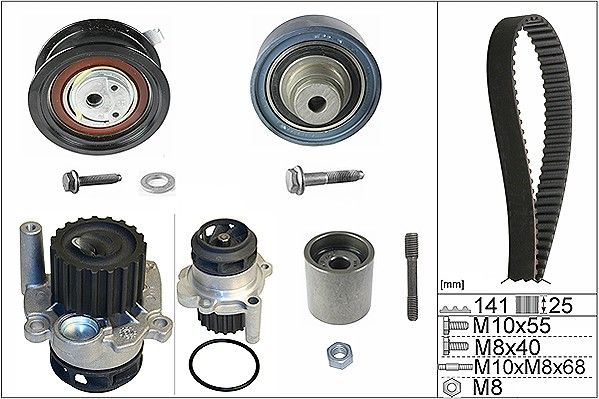INA Timing Belt Kit & Water Pump 530036132 - image 2