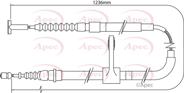 Apec Handbrake Cable CAB1003 - image 2