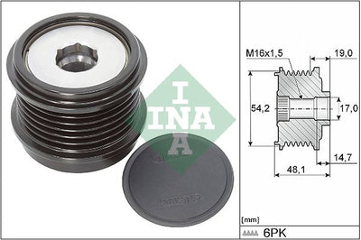 INA Overrunning Alternator Pulley 535031010