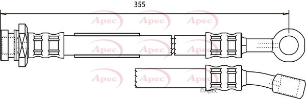 Apec Brake Hose HOS3206 - image 2