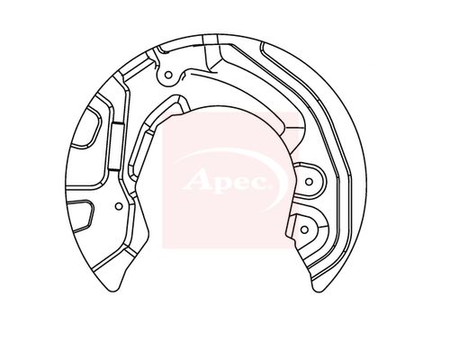 Apec Brake Disc Splash Panel ASG1018 - image 2