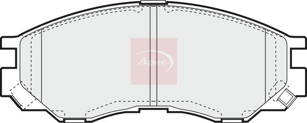 Apec Brake Pads Set PAD1059 - image 2