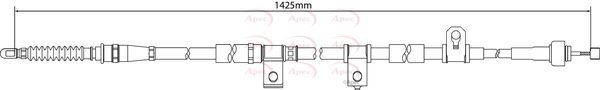 Apec Handbrake Cable CAB1228 - image 2