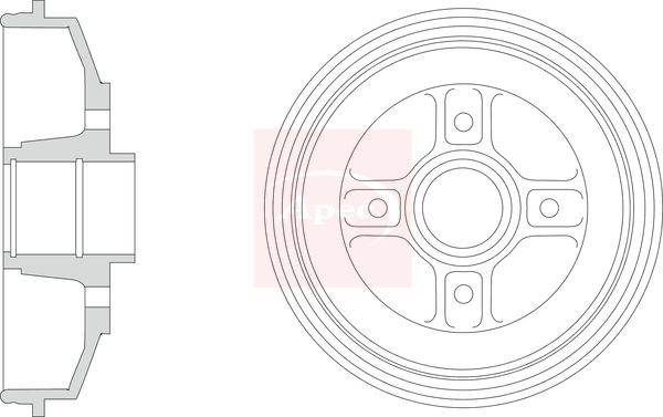 Apec Brake Drum DRM9205 - image 2