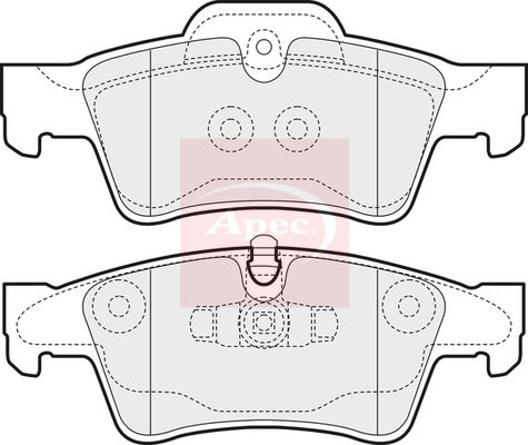 Apec Brake Pads Set PAD1440 - image 2