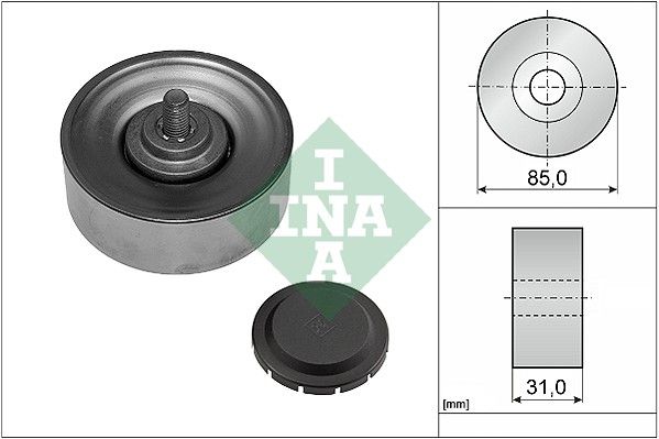 INA Drive Belt Deflection Guide Pulley 532056910 - image 2