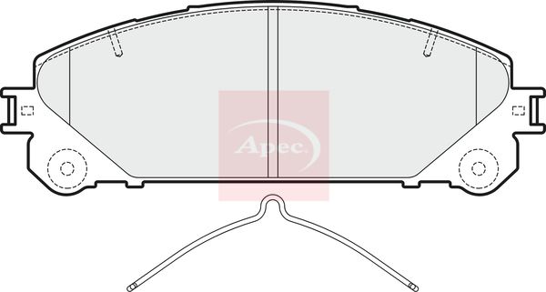 Apec Brake Pads Set PAD1853 - image 2