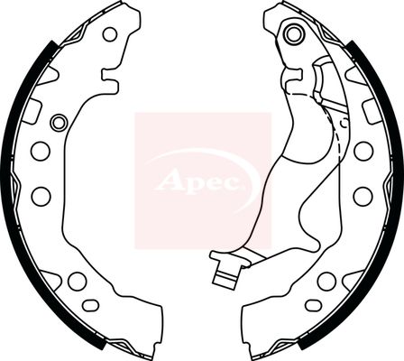 Apec Brake Shoes Set SHU839 - image 2