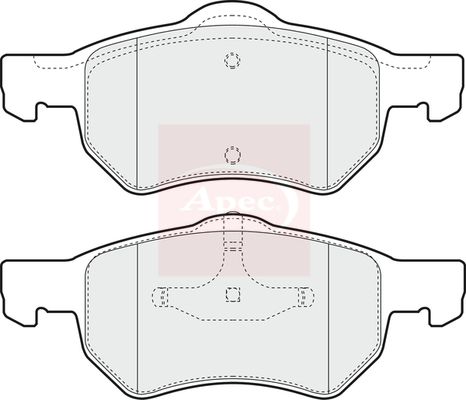 Apec Brake Pads Set PAD1229 - image 2