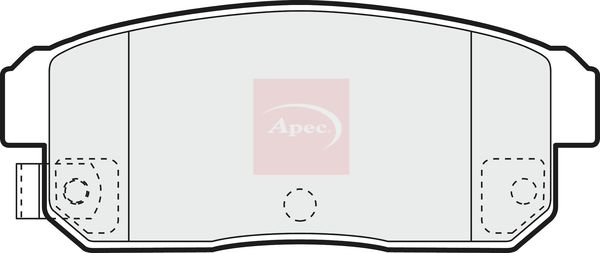 Apec Brake Pads Set PAD1369 - image 2