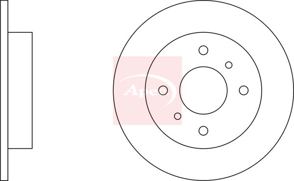 Apec Brake Disc DSK641 - image 2