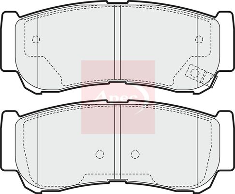 Apec Brake Pads Set PAD1568 - image 2