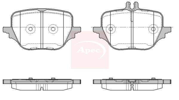 Apec Brake Pads Set PAD2457 - image 2