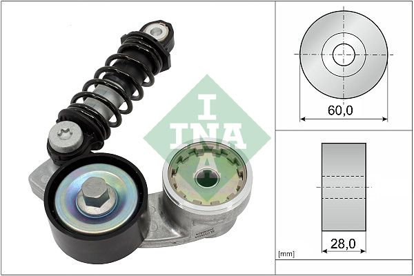 INA Drive Belt Tensioner Pulley 534073710 - image 2