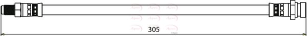 Apec Brake Hose HOS3912 - image 2
