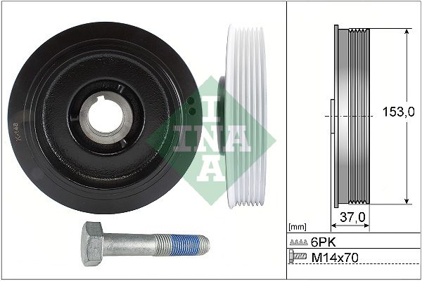 INA Crankshaft Pulley (tvd) 544005820 - image 2