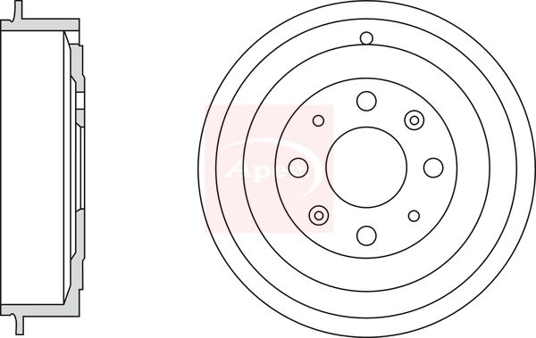 Apec Brake Drum DRM9956 - image 2