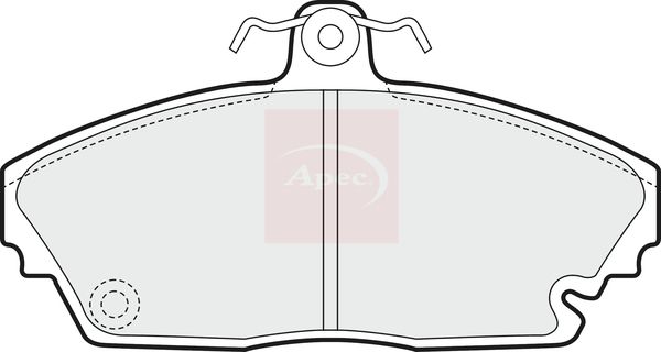 Apec Brake Pads Set PAD1437 - image 2