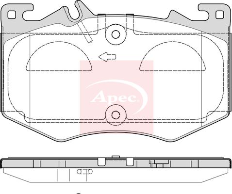 Apec Brake Pads Set PAD2358 - image 2