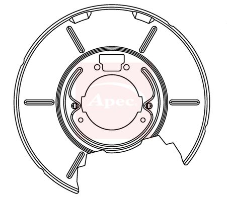 Apec Brake Disc Splash Panel ASG1081 - image 2