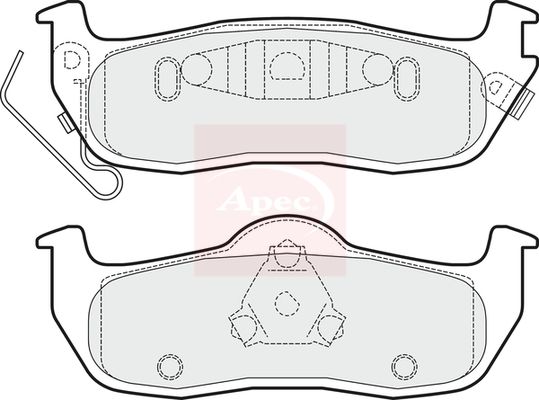 Apec Brake Pads Set PAD1492 - image 2