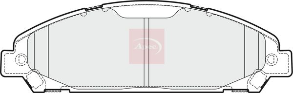 Apec Brake Pads Set PAD2048 - image 2