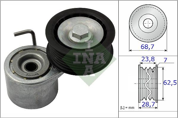 INA Drive Belt Tensioner Pulley 534048710 - image 2
