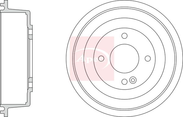 Apec Brake Drum DRM9220 - image 2