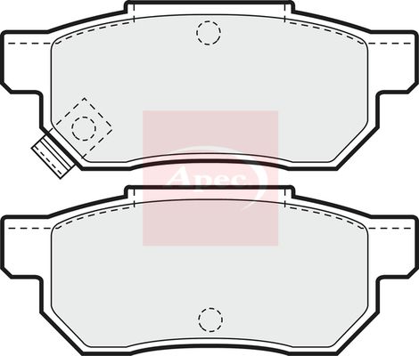 Apec Brake Pads Set PAD611 - image 2