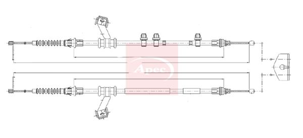 Apec Handbrake Cable CAB1927 - image 2