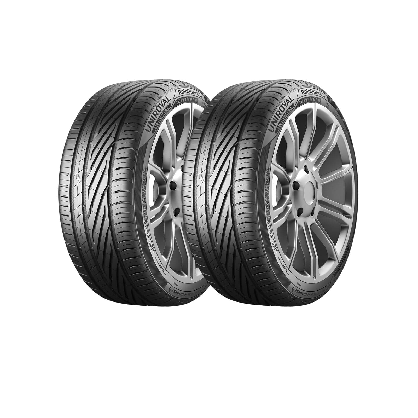 205/45/R17 Uniroyal Tyres 205 45 17 88V XL FR Rainsport 5 CA 72Db x2
