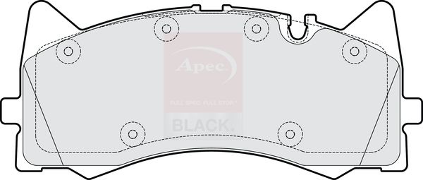 Apec Brake Pads Set PAD2176B - image 2