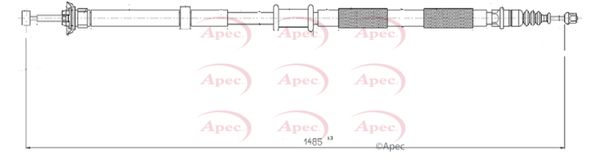 Apec Handbrake Cable CAB1553 - image 2