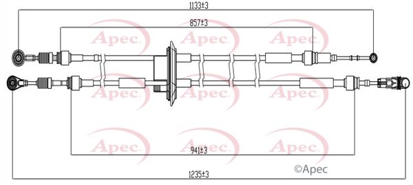 Apec Gear Change Cable CAB7028 - image 2