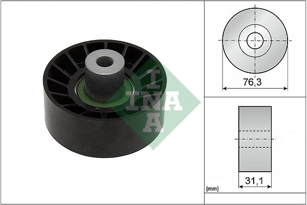 INA Drive Belt Deflection Guide Pulley 532077610 - image 2