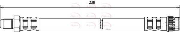 Apec Brake Hose HOS3616 - image 2