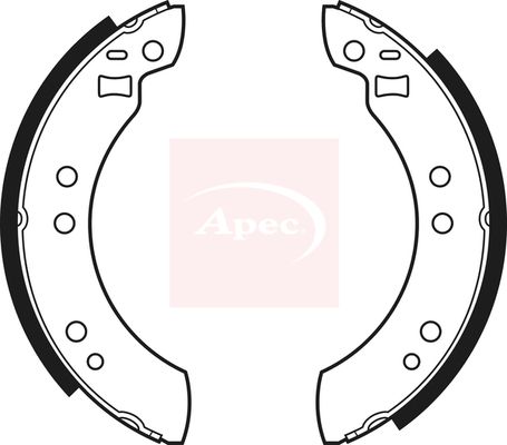 Apec Brake Shoes Set SHU244 - image 2