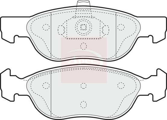 Apec Brake Pads Set PAD1114 - image 2