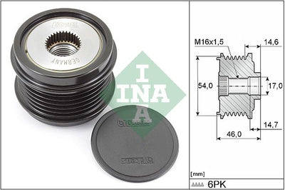 INA Overrunning Alternator Pulley 535030810