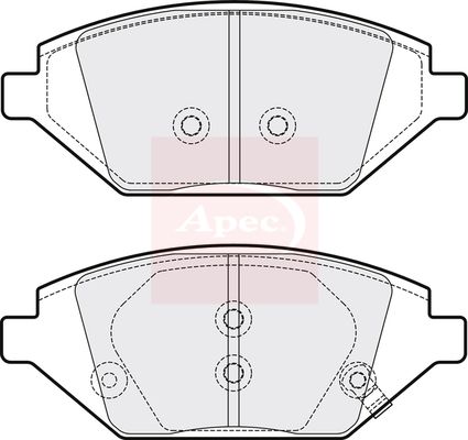 Apec Brake Pads Set PAD2111 - image 2