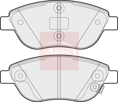 Apec Brake Pads Set PAD2000 - image 2